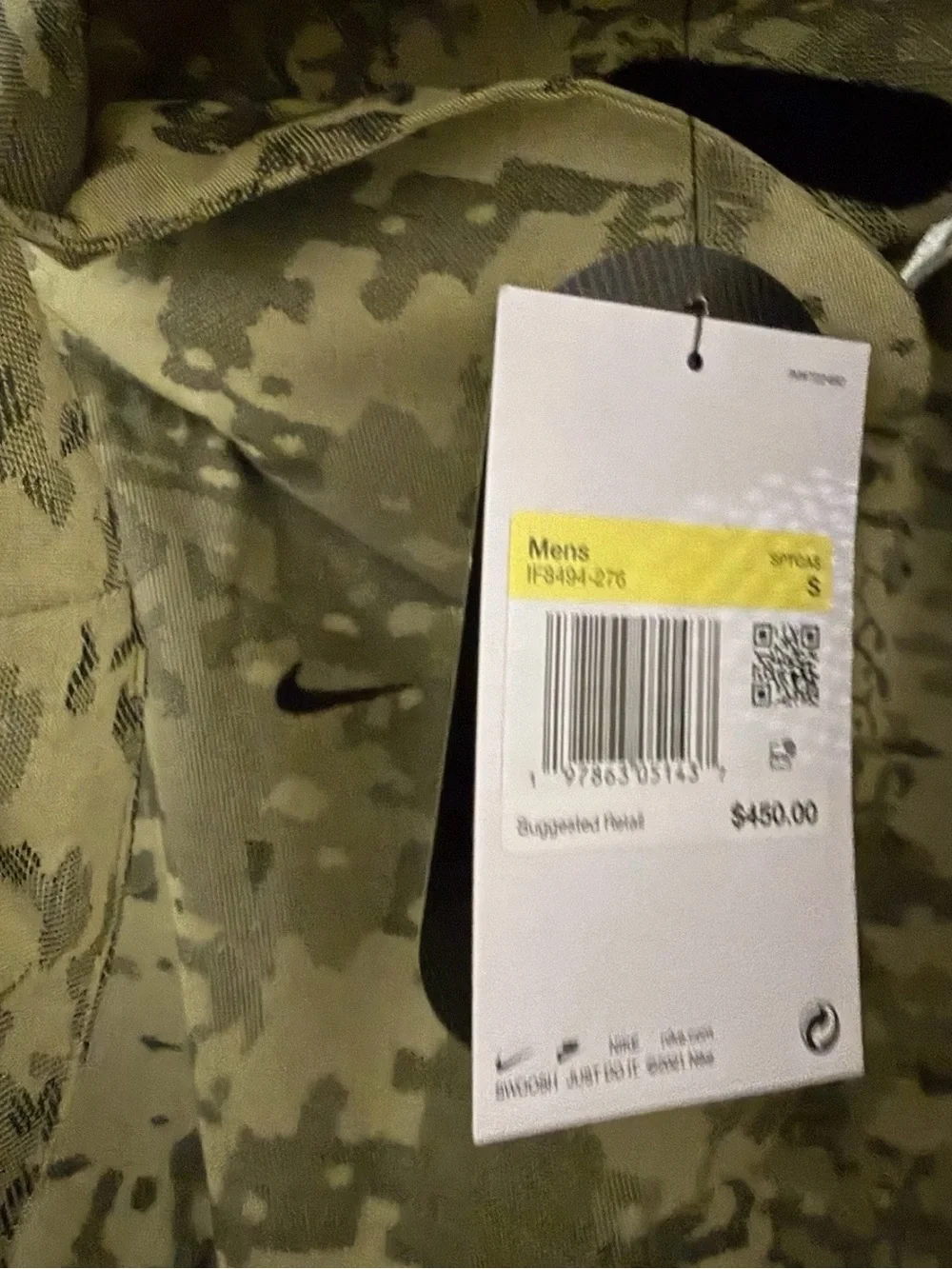 Nike Tech Woven Cordura Jacket Camo  IF8494-276 Men’s Size S